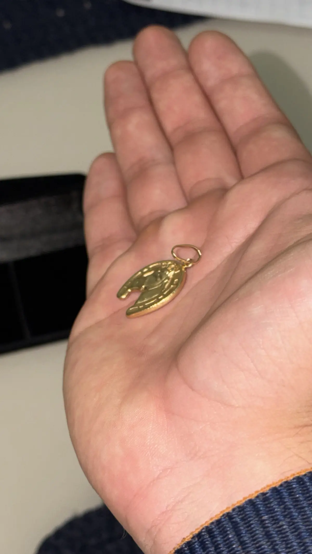 pigente de ouro 750! 2,62g - Imagem 2
